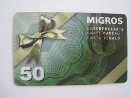 leere Migros Geschenkkarte