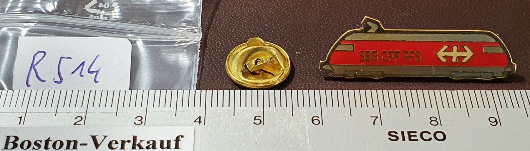 Placchette & Badge: R514 - Pin Lokomotive SBB CFF FFS – Usato da Reinach BL venduto da Boston-Verkauf 1