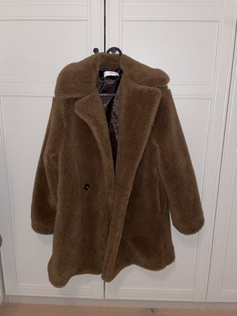 Brauner Kuschel-Teddy-Coat Grösse S, warm für den Winter 🧥