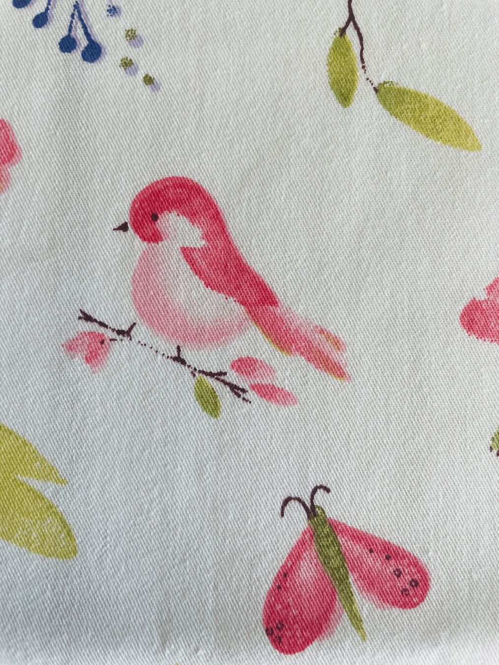 Tessuti: Coupon patchwork & couture - Oiseaux & Fleurs - 49 x 80 cm – Nuovo e nell'imballaggio originale da Gland venduto da san_xz5j 3