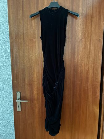 Abito in velluto nero elegante - Taglia S - Perfetto!