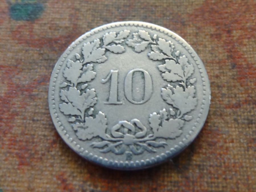 Tutti le monete: 10 Rp. 1881   (D) – Usato da Romanel-sur-Lausanne venduto da Swift13 1