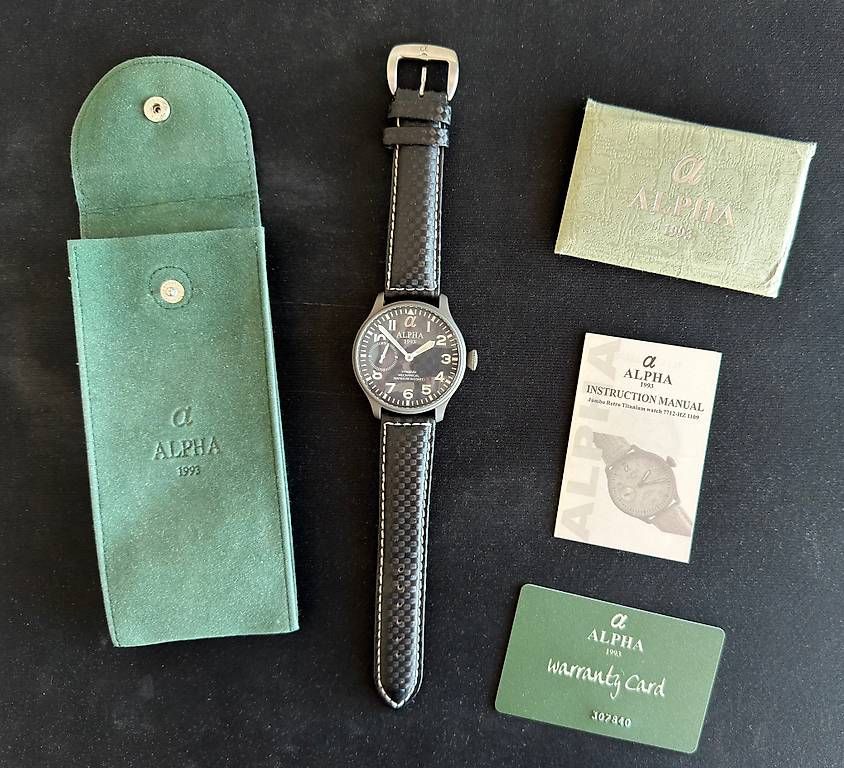 Orologi: Alpha 1993 Titanium Pilot 45mm  Full Set  Mint / Like New – Usato da Morges venduto da dav_v6sd 2