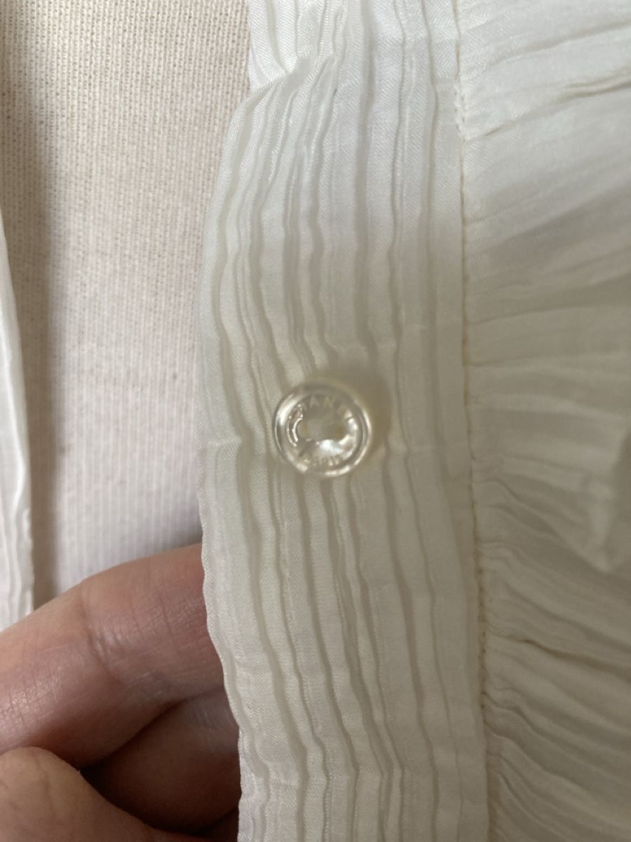Chanel Blusen: Traumhafte Chanel Sommer Bluse, FR38, Baumwolle Seide – Gebraucht aus Zürich von elegantissima 3