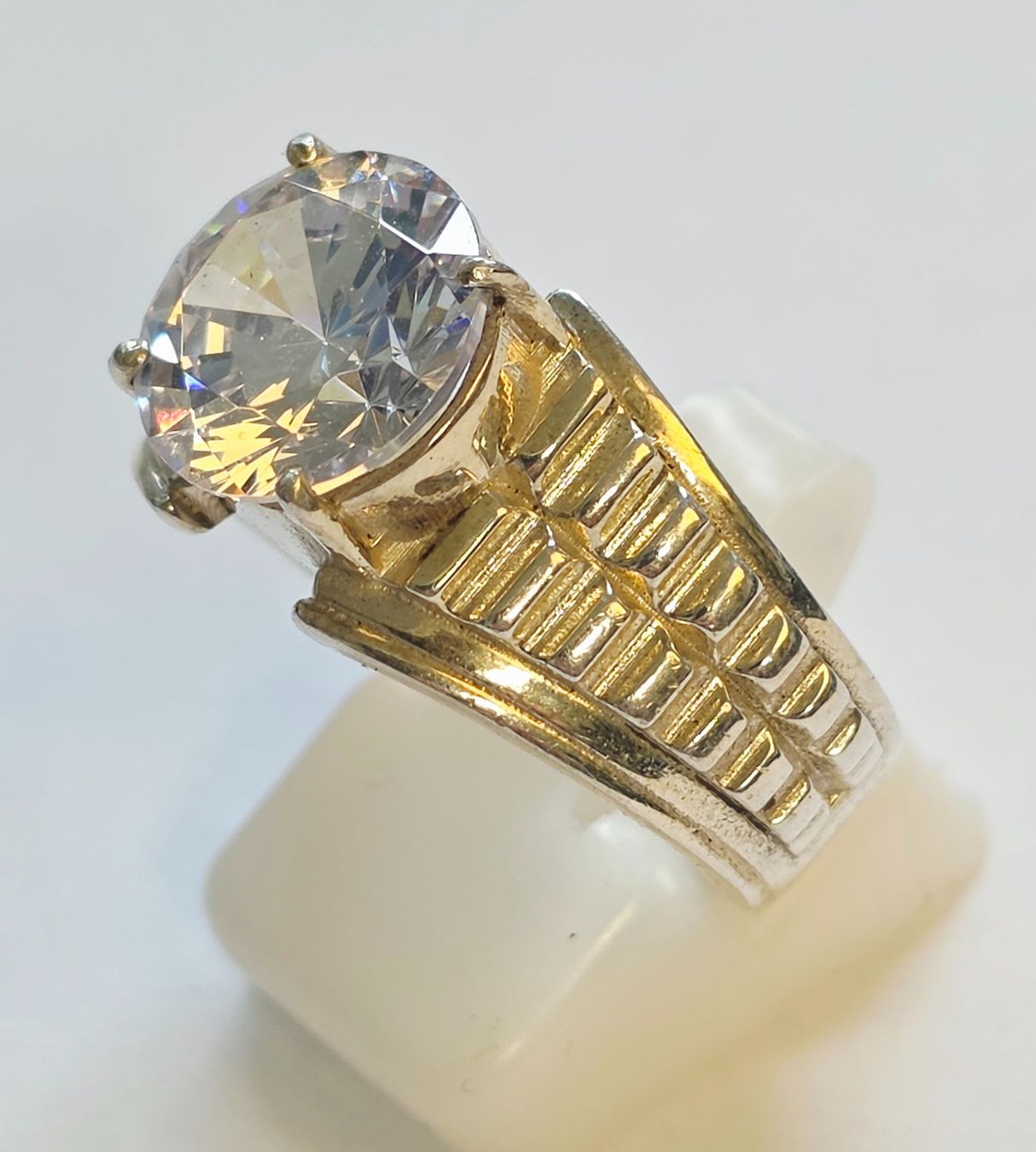 Ringe: Ring Silber mit grossem Zirkon Grösse 63 Neu – Neu (gemäss Beschreibung) aus Zürich von ben_mn5h 1