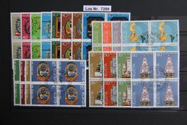 PP 1980-84 Serien Viererblöcke ET gestempelt        Los 7289