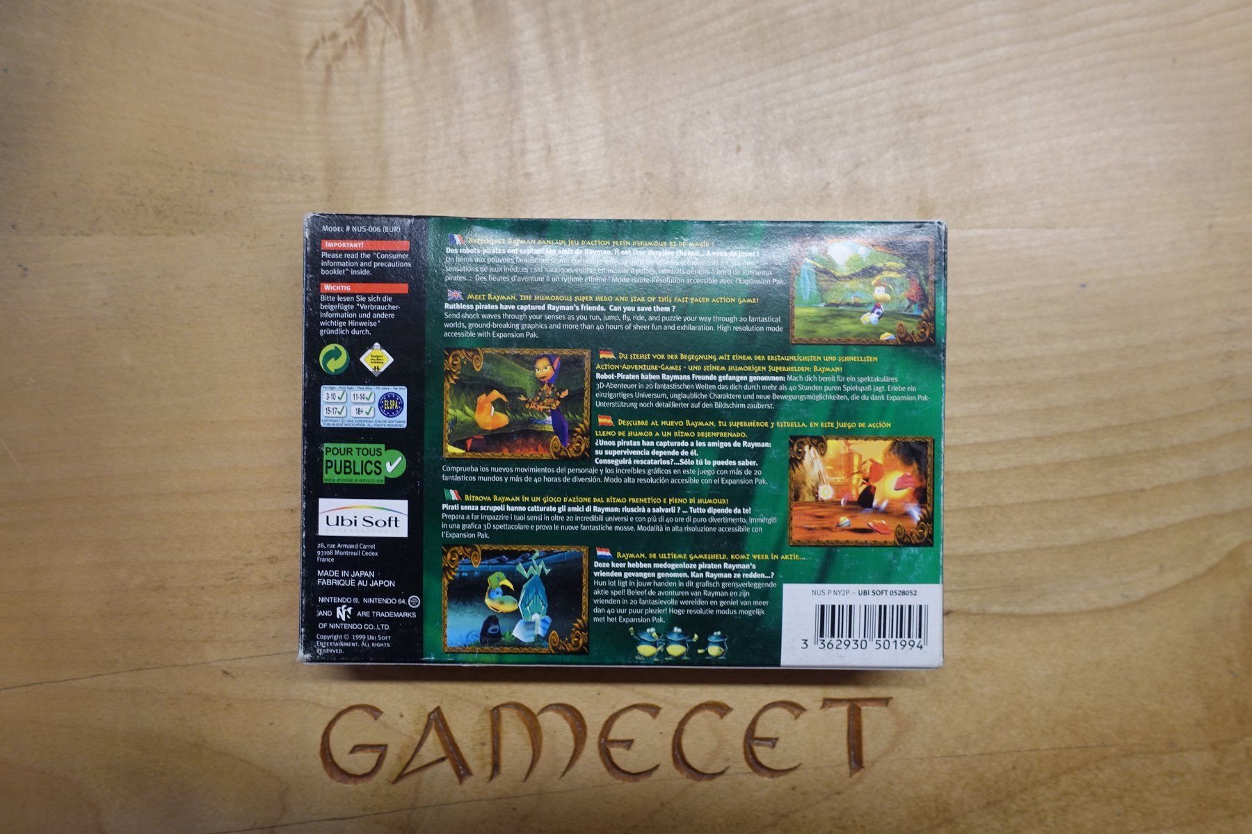 Nintendo Giochi: Rayman 2: The Great Escape – Usato da Steinach venduto da Gamecet 5