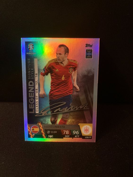 Topps Match Attax Euro 2024 Iniesta Legend Signature Style (Neu (gemäss ...
