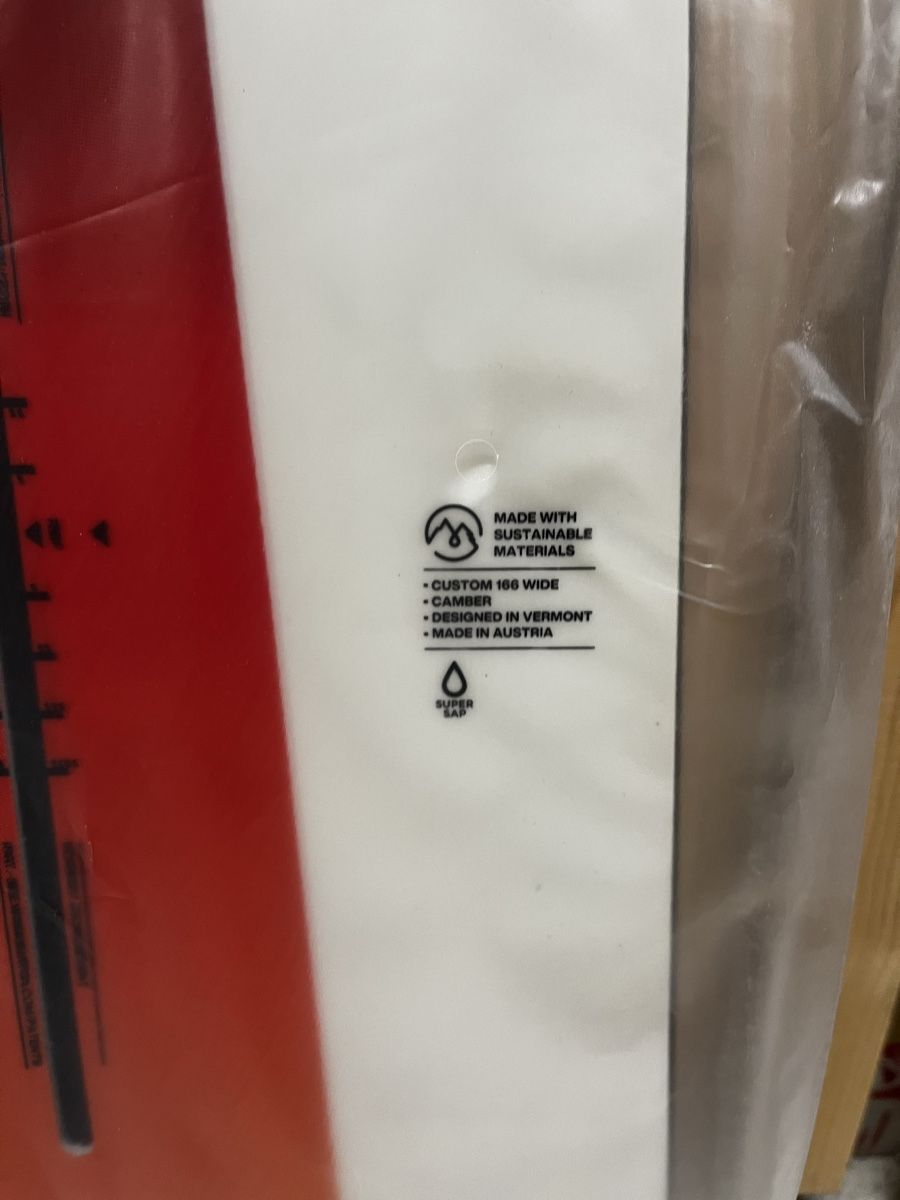 Burton Board: Burton Custom 166 Wide Snowboard Neu – Nuovo e nell'imballaggio originale da Zürich venduto da idemehore 1
