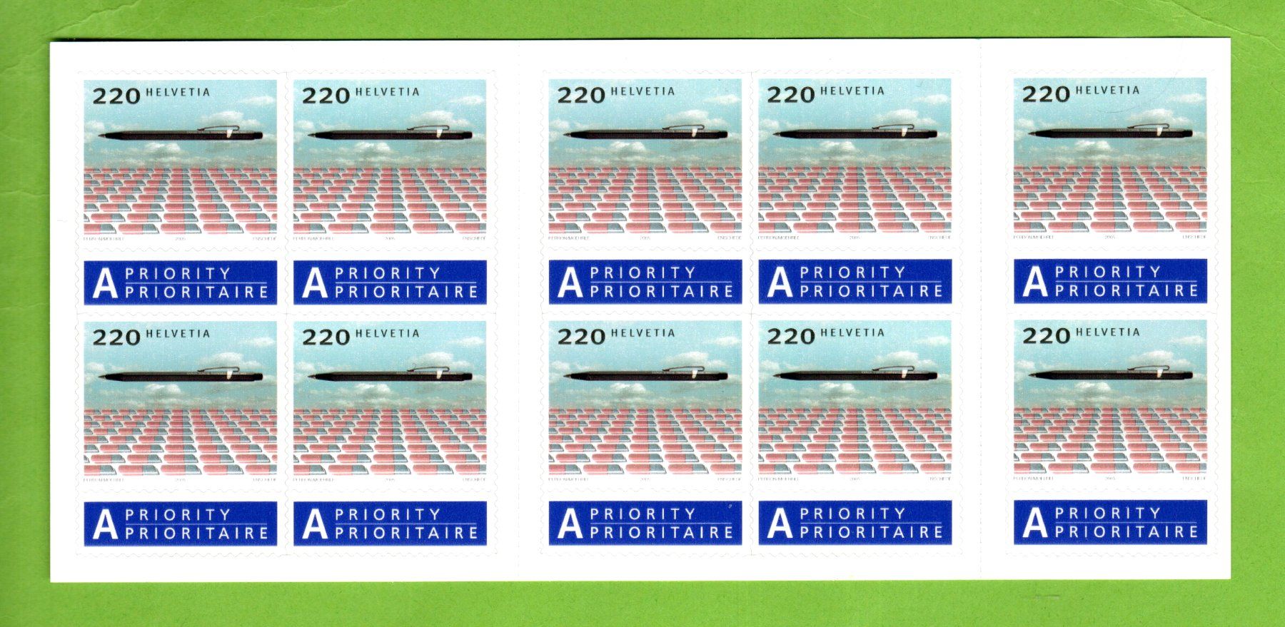 Tutti i francobolli: 2005 MH Design-Klassiker "Fixpencil" postfrisch SBK 55.-- – Nuovo (secondo la descrizione) da Stein am Rhein venduto da Huehnerhund