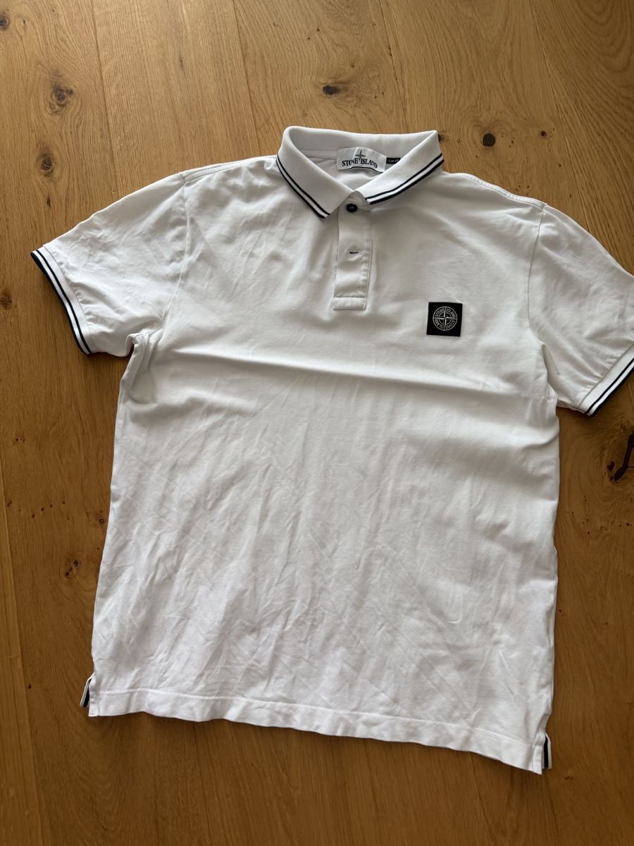 Stone Island Polos: Stone Island Polo L weiss – D'occasion à Maienfeld par hfo_b9jq 1