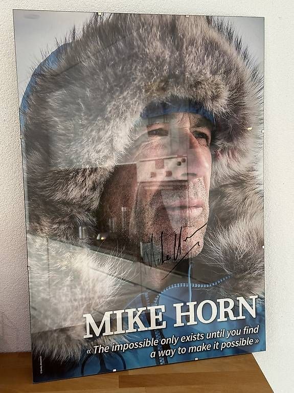 Autografi: Poster signé par Mike Horn – Usato da Promasens venduto da Toblerone83