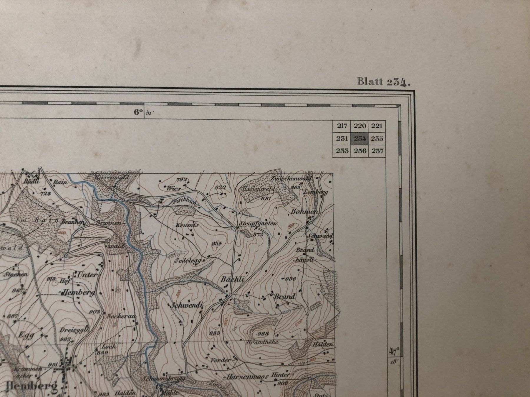 Landkarten & Atlanten: Siegfriedatlas Bl. 234: Kappel 1879 – Gebraucht aus Zürich von allp 4