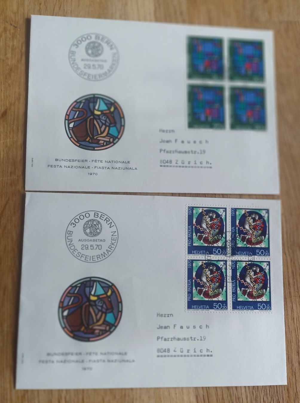 Alle Briefmarken: Pro Patria FDC 1970 – Gebraucht aus Solothurn von urs_6h56