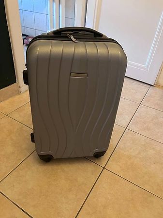 Valise rigide à 4 roulettes  Gris