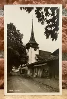 GSTEIG - Kirche Strassenpartie - Dorfpartie  Berner Oberland