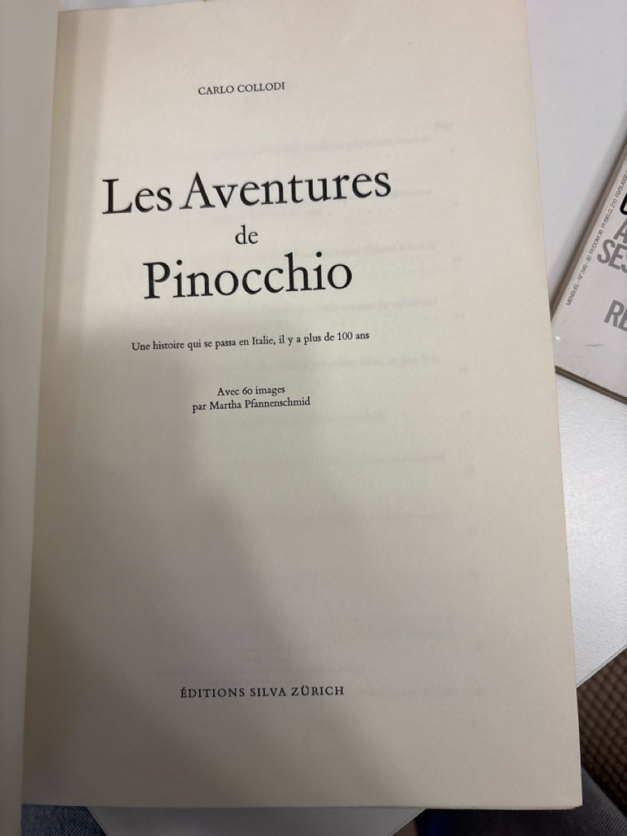 Libri: Aventures de Pinocchio, Carlo Collodi – Usato da Yverdon-les-Bains venduto da Livia.vtier 1