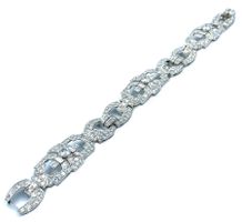 Bracelet Art-Déco platine et diamants (8ct)