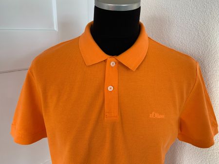 S.Oliver Poloshirt Gr. L, Farbe: Orange, NEU