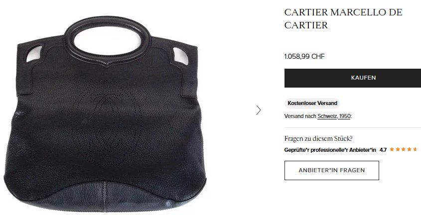 Cartier Taschen für Damen: Tasche Cartier Marcello sac – Gebraucht aus Collonges von Auganien 8