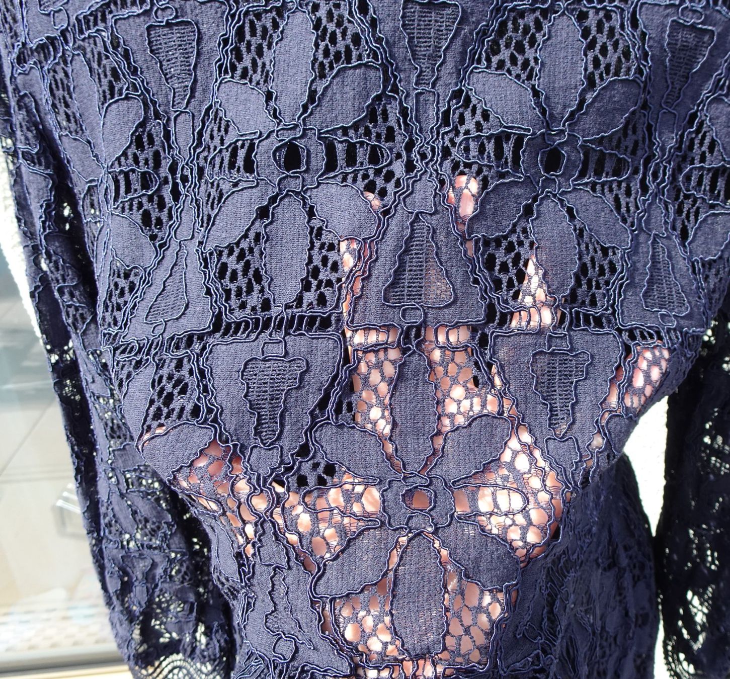 Comma Camicette: Comma Jacke Bluse spitze blau Gr 40 langarm – Usato da Winterthur venduto da blumeblau77 5