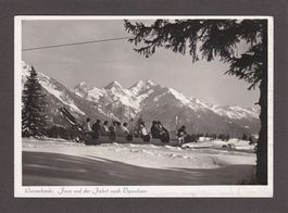 LENZERHEIDE Funi-Schlitten nach Tgantieni 1941, Wintersport