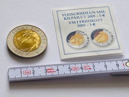 5 Euro Gedenkmünze FINNLAND nur 0.175 Mio + Beschreibung  ++