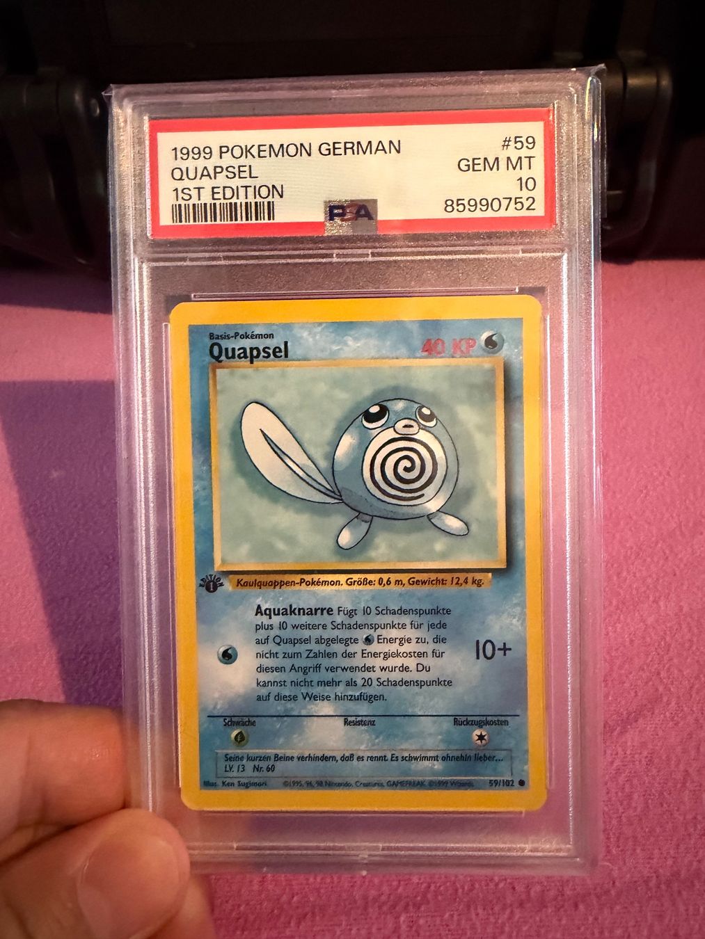 Pokémon Carte collezionabili: Quapsel 1. Edition PSA 10 – Usato da Kesswil venduto da tim_t2rm