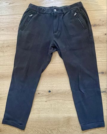 Tigha Stoffhose Jogginghose Schwarz Anthrazit Gr. L (wie M)