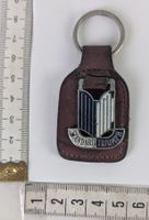 Standard Triumph Schlüsselanhänger, Vintage, Leder Braun