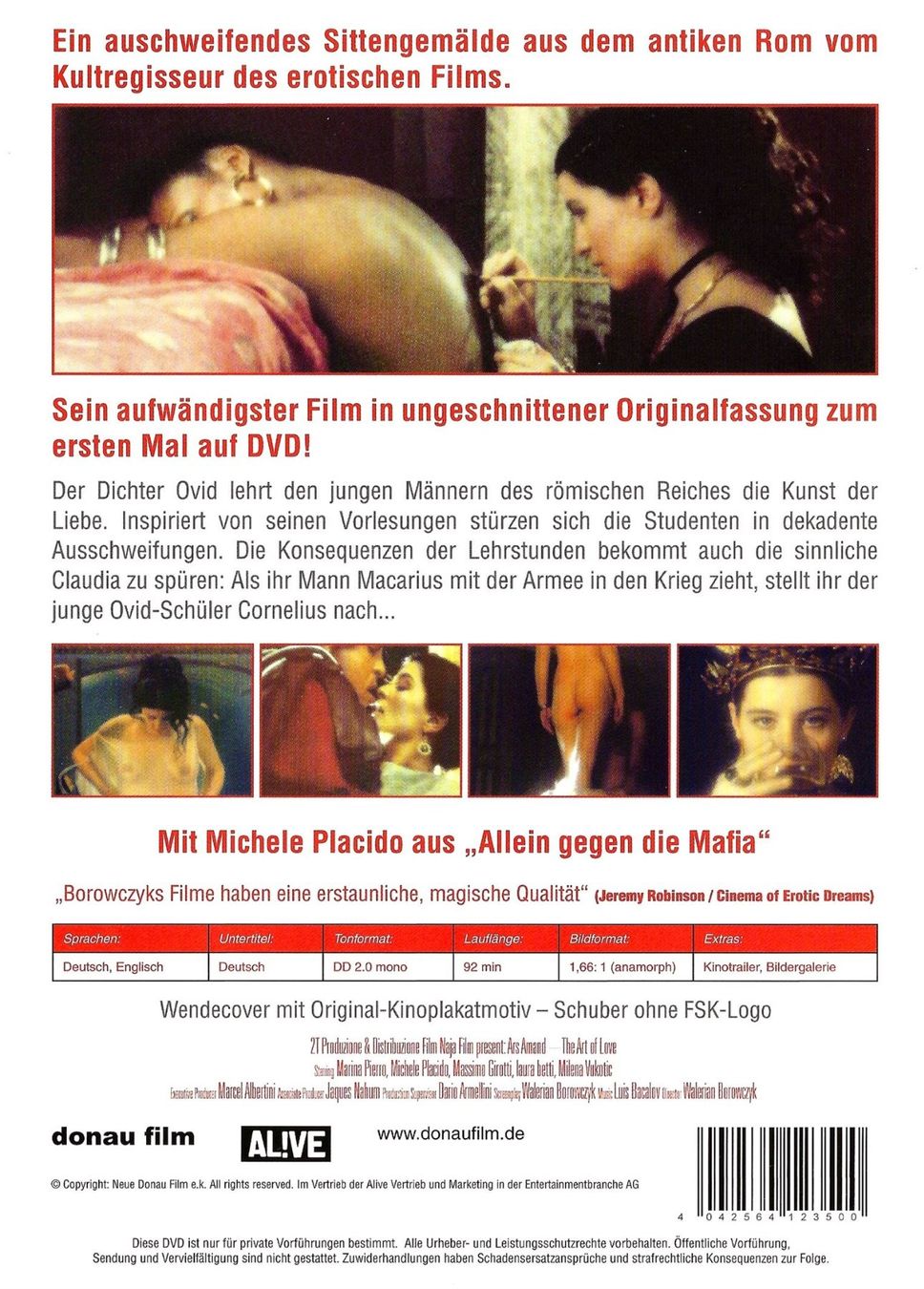 Tutti i DVDs: Ars Amandi - Die Kunst der Liebe / Walerian Borowczyk – Nuovo (secondo la descrizione) da Füllinsdorf venduto da VIDEO-ARCHIVES 2
