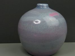 Vase Keramik Kugelförmig wie Karlsruhe Majolika * shön