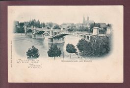 GRUSS AUS BASEL - Wettsteinbrücke - Tram