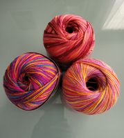 3 x 125gr. Wolle, neu mit Bandarole 
