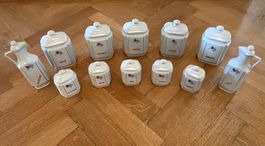 🏺 Pots Cuisine Vintage Porcelaine Années 50 – Lot de 12