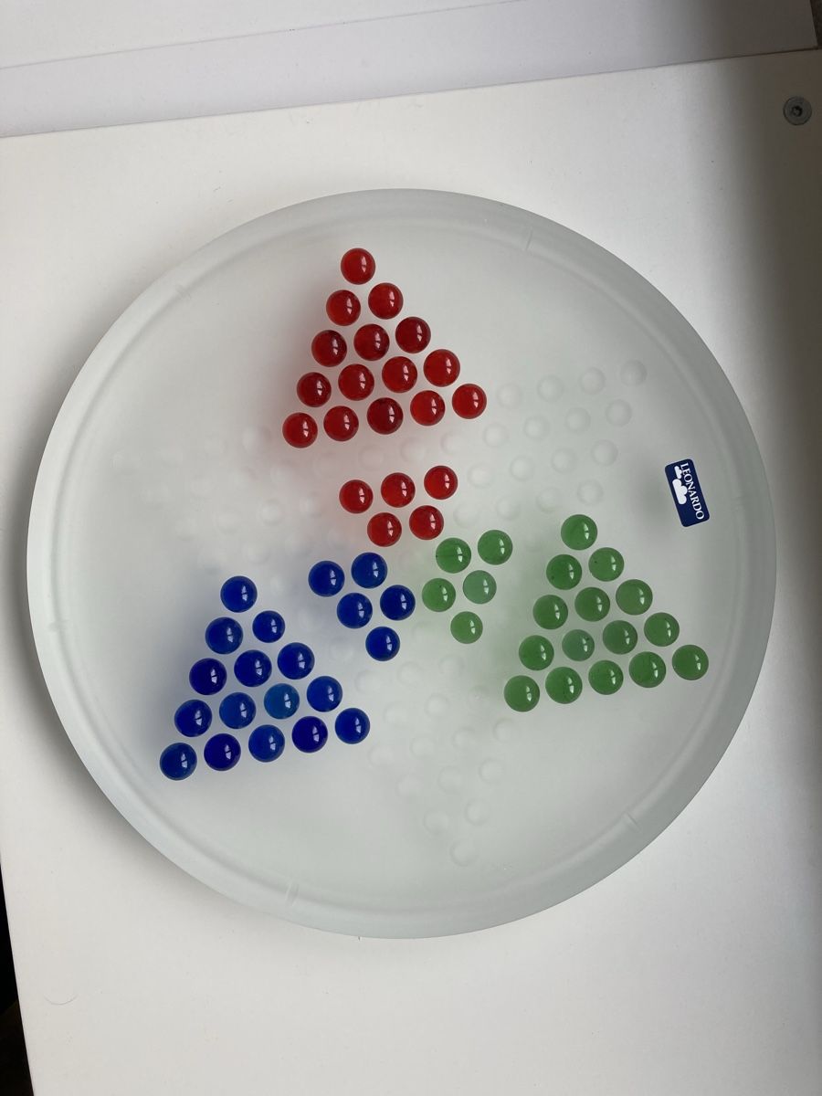 Giochi: Leonardo Glas Halma Spiel, komplett – Usato da Buttisholz venduto da Bellabusi