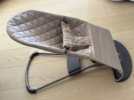 Transat BabyBjörn en coton matelassé gris-beige 