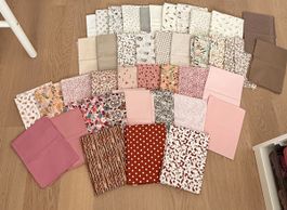 Stoffpaket Baumwolle diverse Muster Farben neuwertig