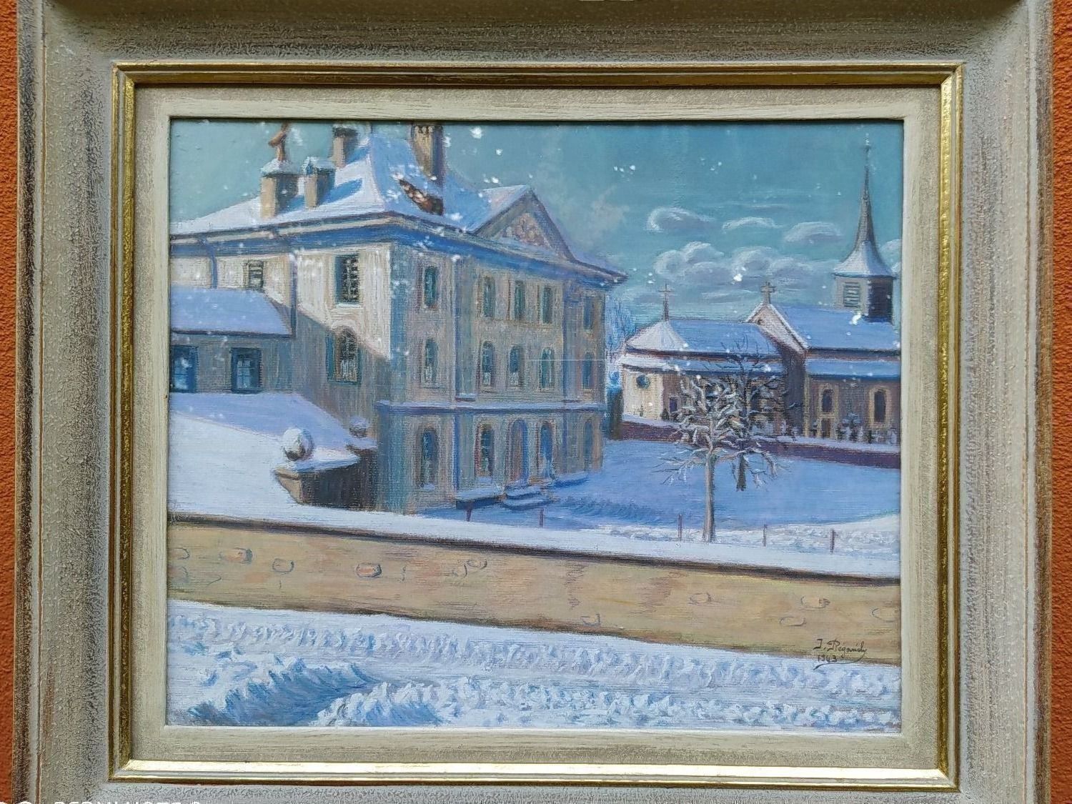 Dipinti: Stadtszene im Winter, signiert datiert. – Usato da Bretzwil venduto da nefith 7
