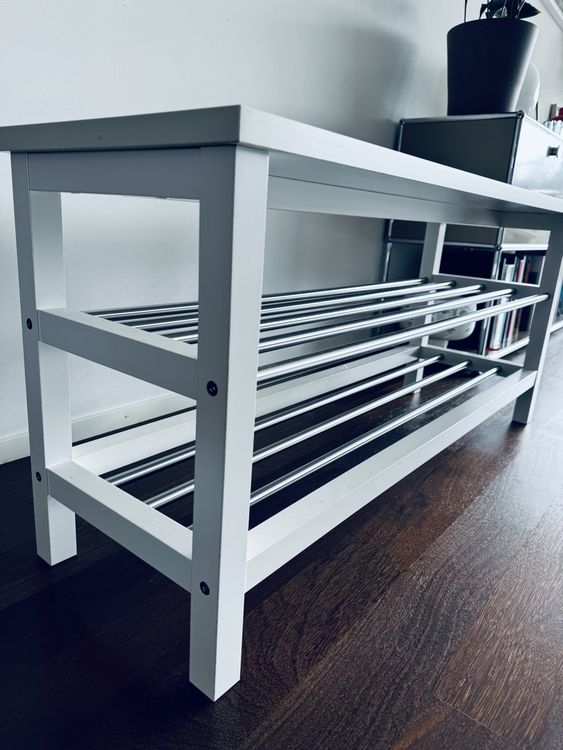 IKEA TJUSIG Schuhbank Weiss Neuwertig Kaufen auf Ricardo
