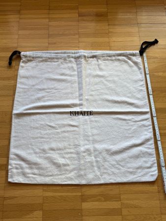 KHAITE Staubbeutel beige m Logo top Zustand f. Handtasche
