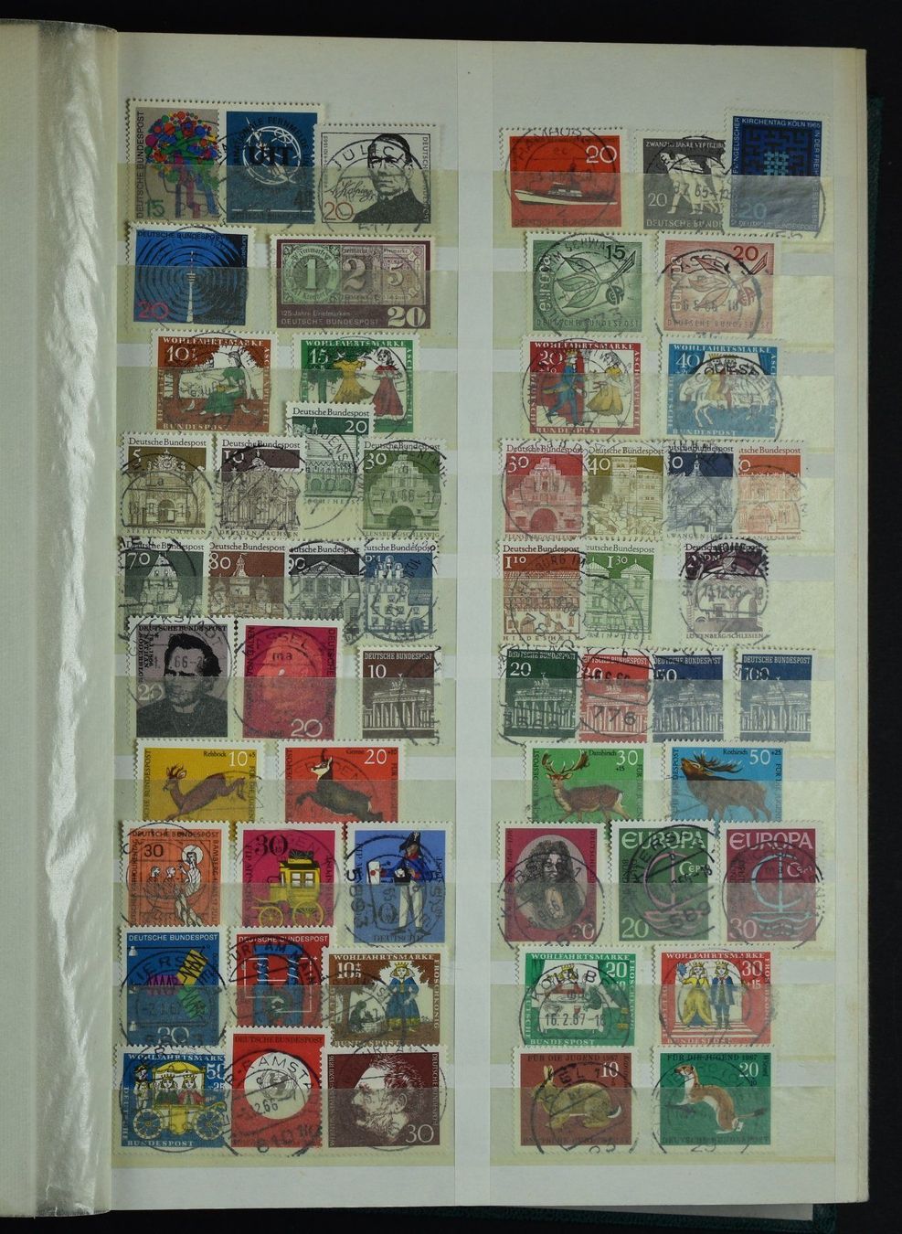 Alle Briefmarken: BUNDESREPUBLIK, SAMMLUNG IN EINSTECKBUCH 1949-2007, GEST. – Gebraucht aus Wetzikon ZH von Philimpex 9