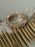 Roségoldener Ring mit Strass Modeschmuck