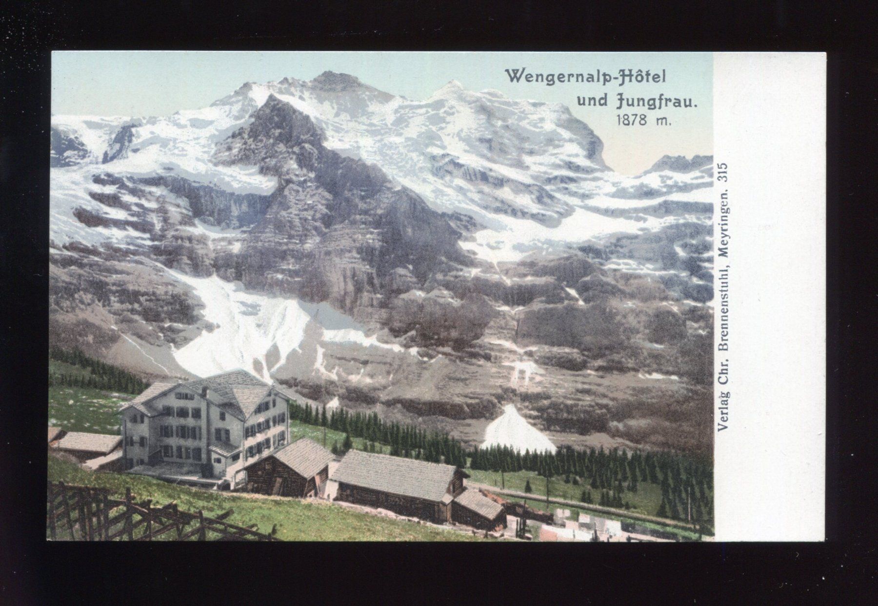 Cartoline postali: Wengernalp, Hotel, Jungfrau – Usato da Aarau venduto da Elmaar41