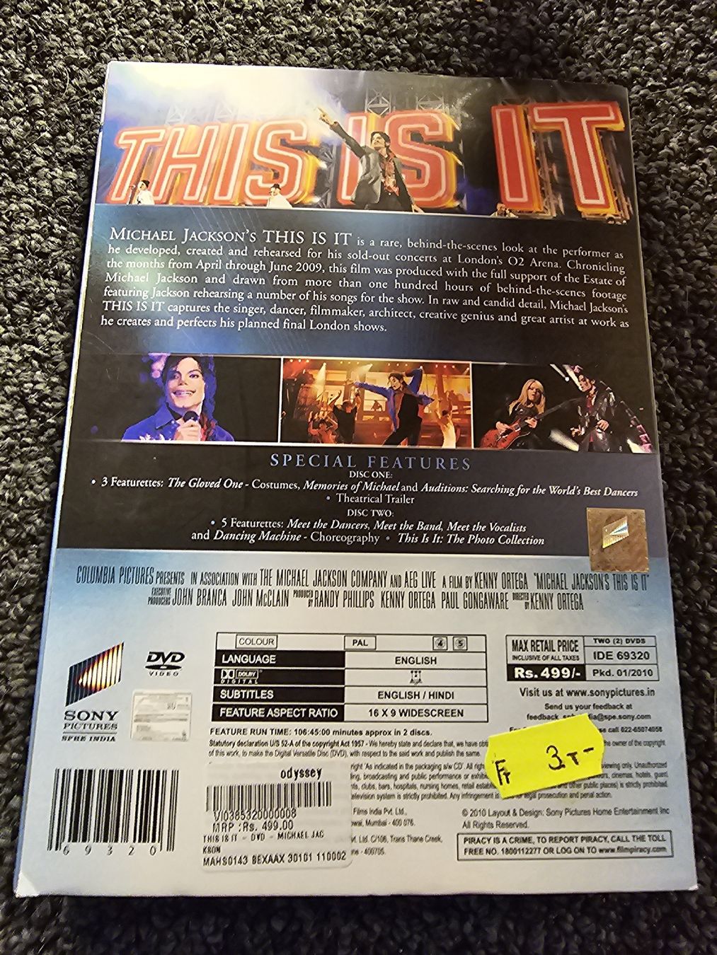 Tutti i DVDs: Michael Jackson's This Is It (22025) – Usato da Ruswil venduto da jan_bxl5 1