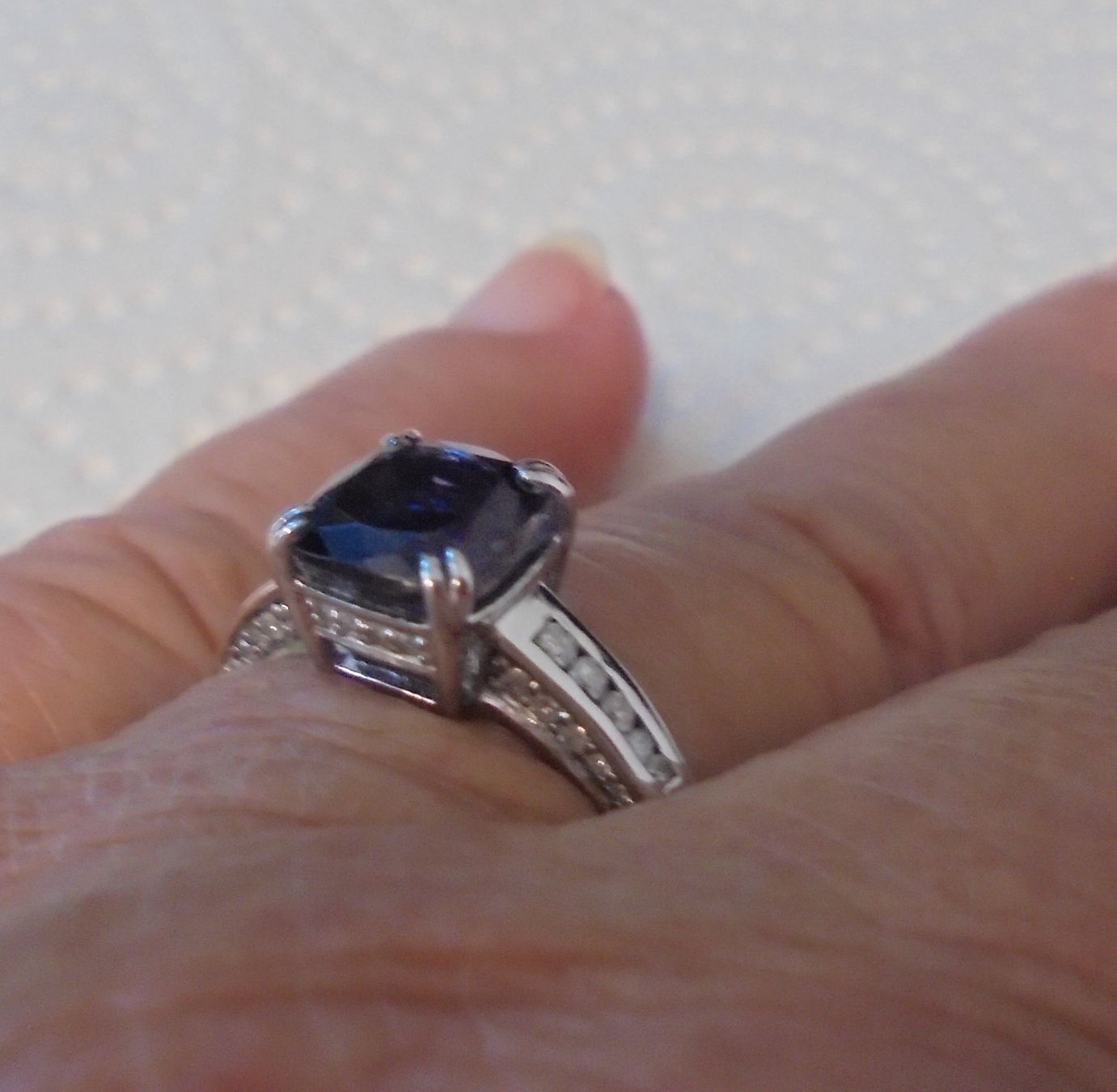 Ringe: Echtschmuck: Ceylon-Iolith-Silberring 17/53 – Neu (gemäss Beschreibung) aus Zuchwil von maumauchi 9