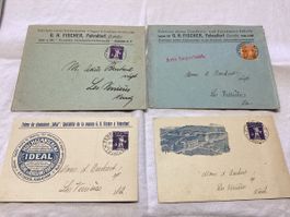 Fehraltdorf 4 documents commerciaux 1916-1923 en lot