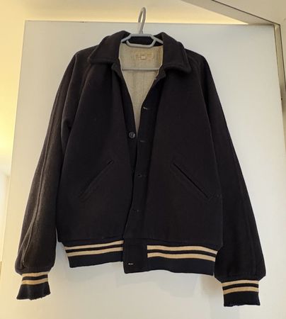 Vintage Bomberjacke dunkelblau