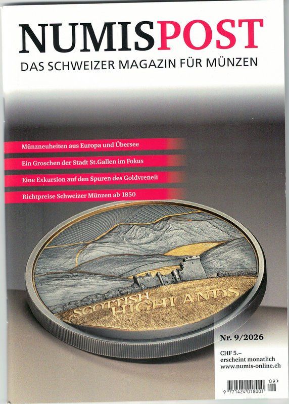 Tutti le monete: NUMISPOST Nr. 9 / 2026, neuwertig – Nuovo (secondo la descrizione) da Bonstetten venduto da Pinguin75