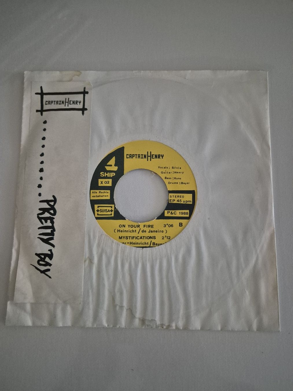 Dischi in vinile: Captain Henry -  Pretty Boy/On your Fire - Single 7 , CH – Usato da Uster venduto da newwave0